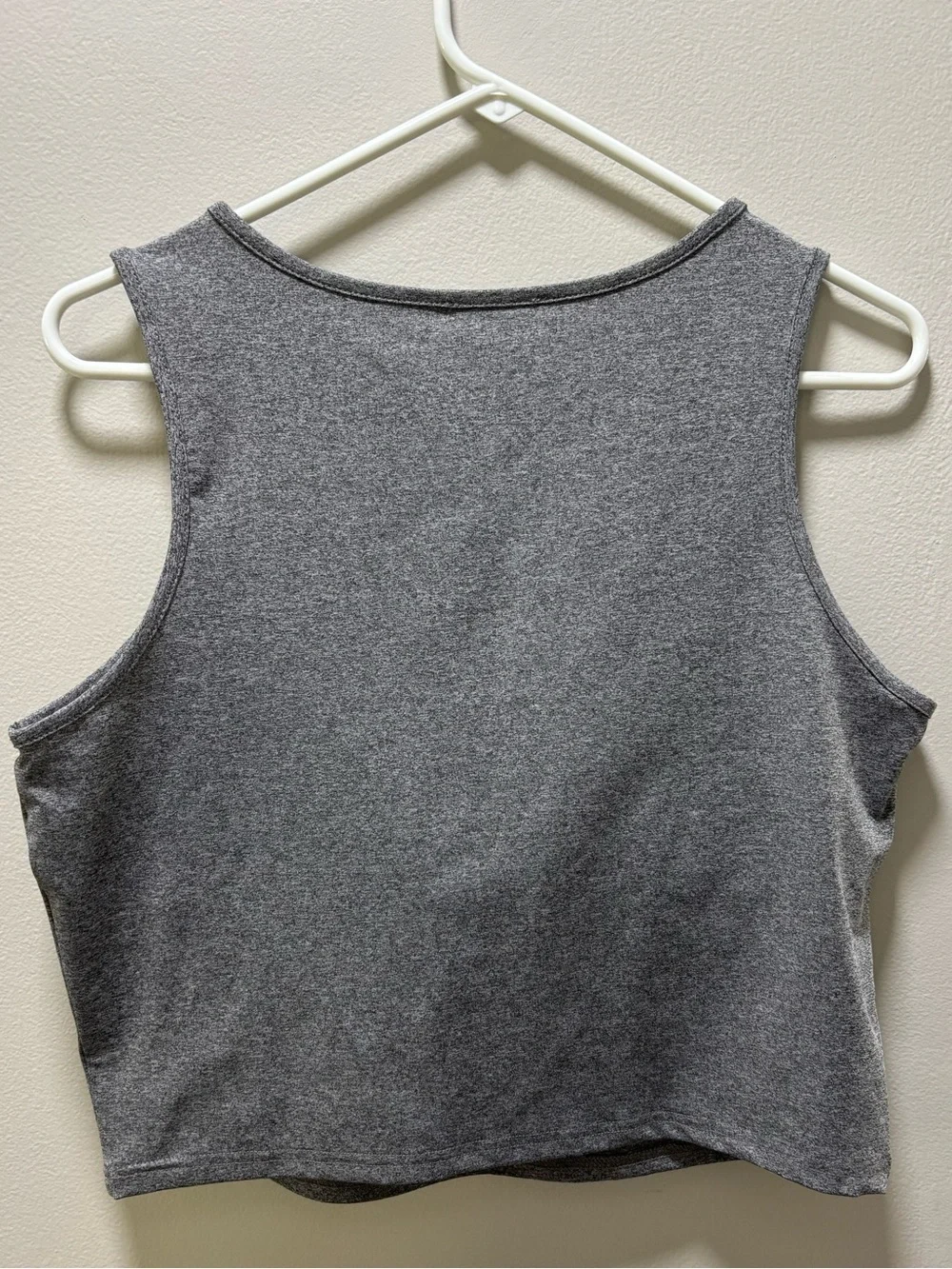 Bra White Birch Grey Scoop Neck Top Sport Bra Removable Pads/Cups Size 1XL NWTS